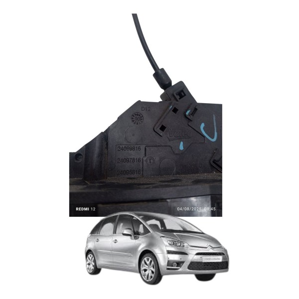 Fechadura Traseira Direita Citroen C4 Picasso 2009
