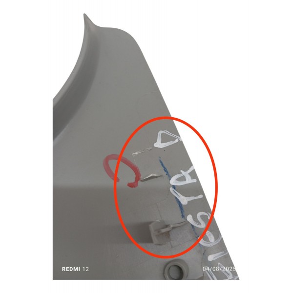 Moldura Coluna Central Direita Ford Fiesta 2007 Detalhe