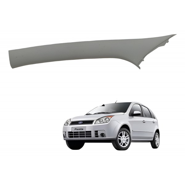 Moldura  Parabrisa Esquerdo Ford Fiesta 2007 Detalhe