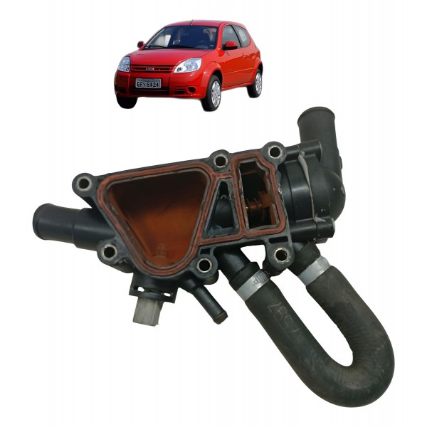 Carcaça Válvula Termostática Ford Ka Fiesta 1.0 2008