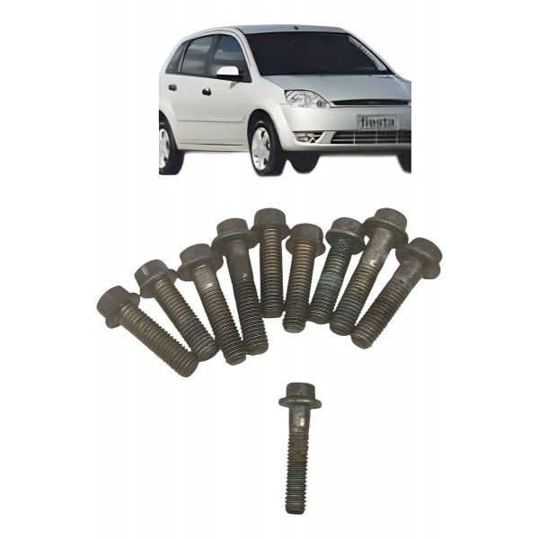 Kit Parafuso Fixação Cambio Ford Fiesta 1.6 2007