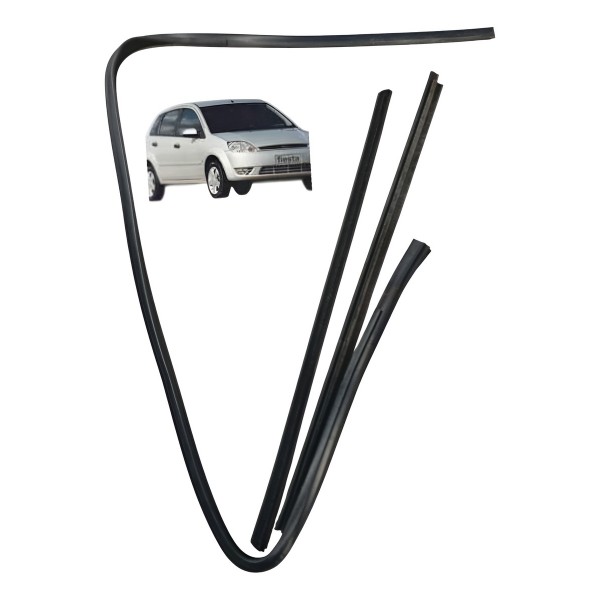 Kit Pestana Canaleta Dianteira Esquerdo Ford Fiesta 2007