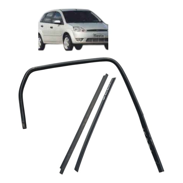 Kit Canaleta Traseiro Direita Ford Fiesta 2007