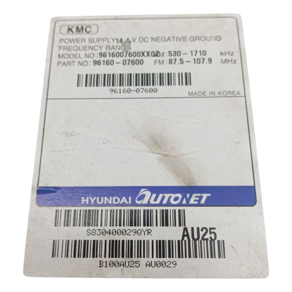 Radio Cd Player Original Kia Picanto 1.0 2009 2010