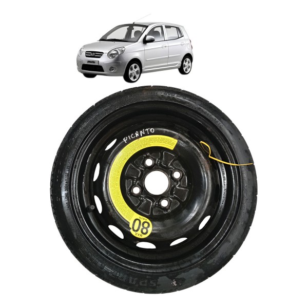 Roda Estepe Pneu 105/70d14 Kia Picanto 2009
