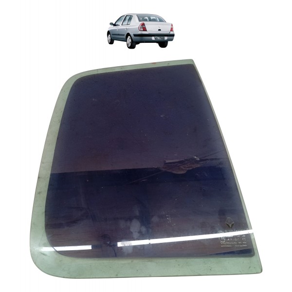 Vidro Fixo Traseiro Esquerdo Clio Sedan 1.0 2008
