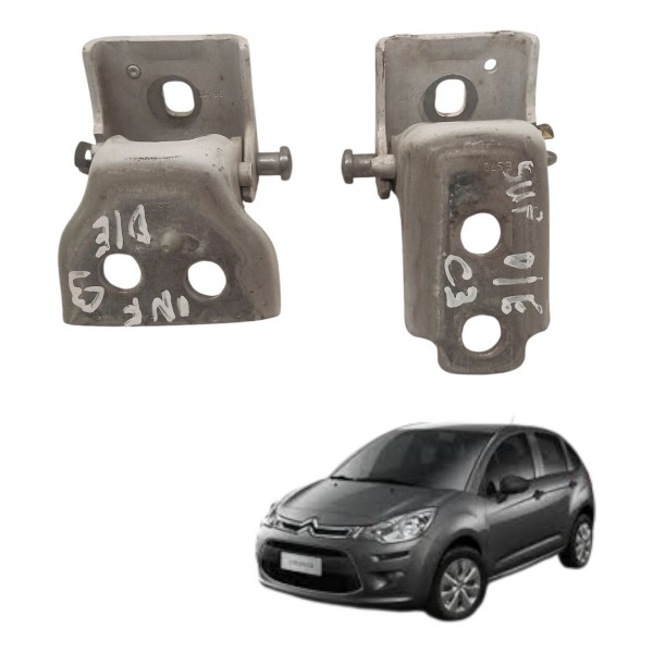 Dobradiça Porta Dianteira Esquerda Citroen C3 2018