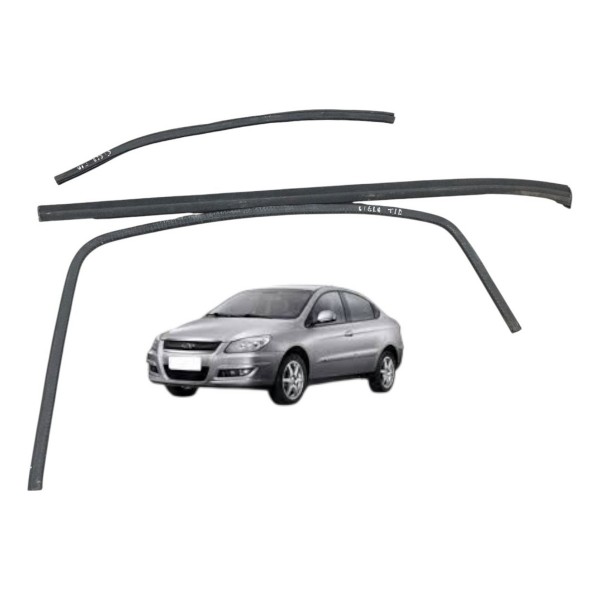 Kit Pestana Canaleta Traseira Direita Chery Cielo 2012