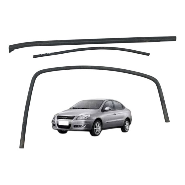 Kit Pestana Canaleta Traseira Esquerda Chery Cielo 2012