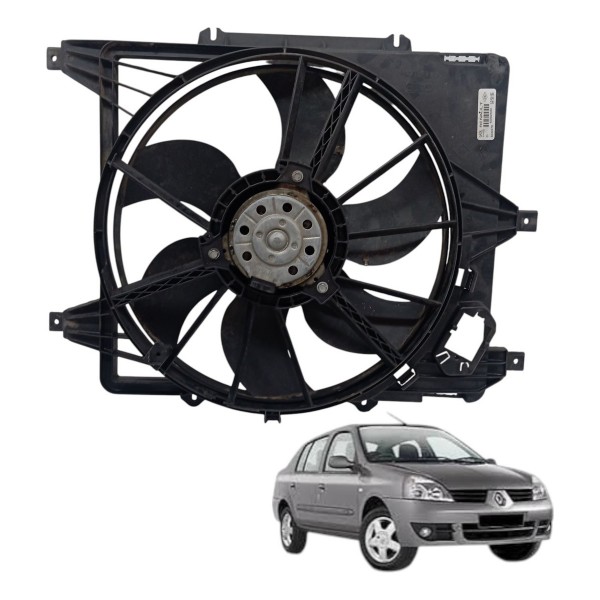 Ventoinha Eletroventilador Renault Clio 1.0 2008 Detalhe