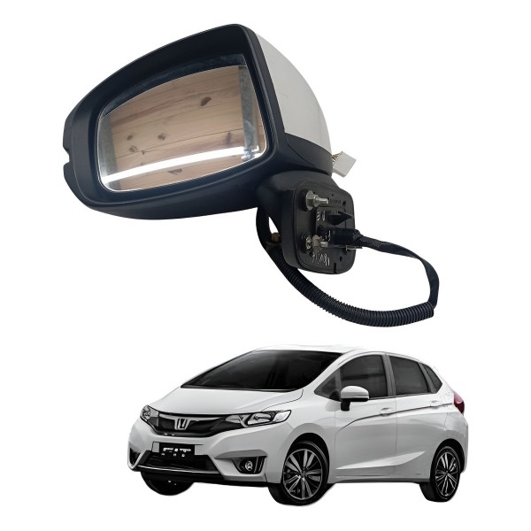 Retrovisor Esquerdo C/pisca Honda Fit 2015 2016 Detalhe