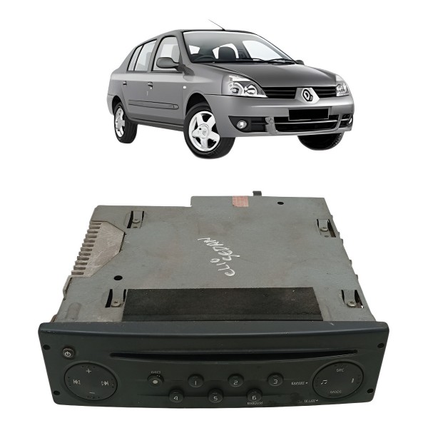 Radio Multimídia Renault Clio Sedan 1.0 2003 )riginal
