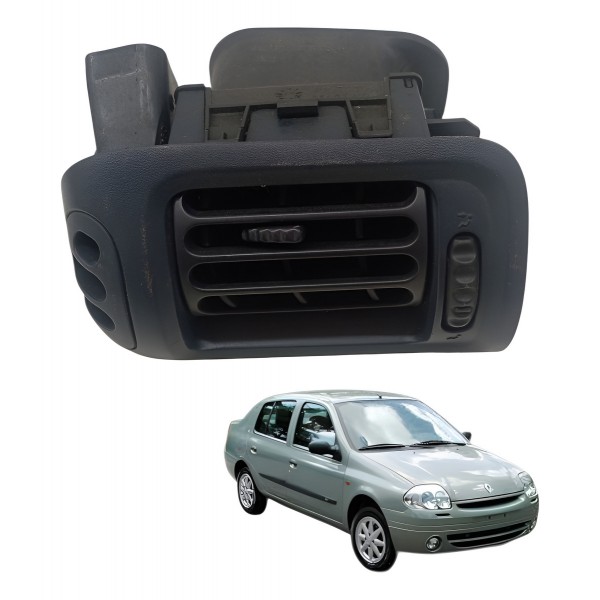 Difusor Saida Ar Central Esquerdo Painel Renault Clio 2001
