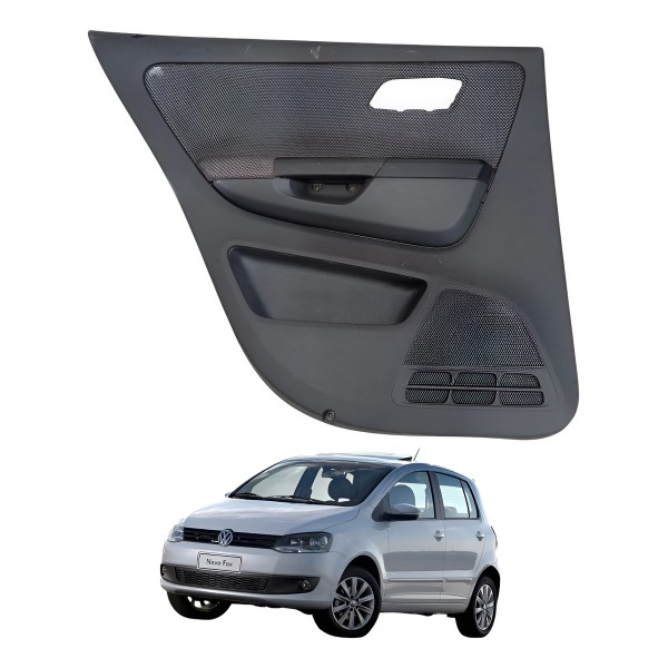 Forro Porta Traseira Esquerda Volkswagen Fox 2011 2012 2013 Preto