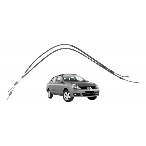 Par Cabo Freio Mão Renault Clio 1.0 2008