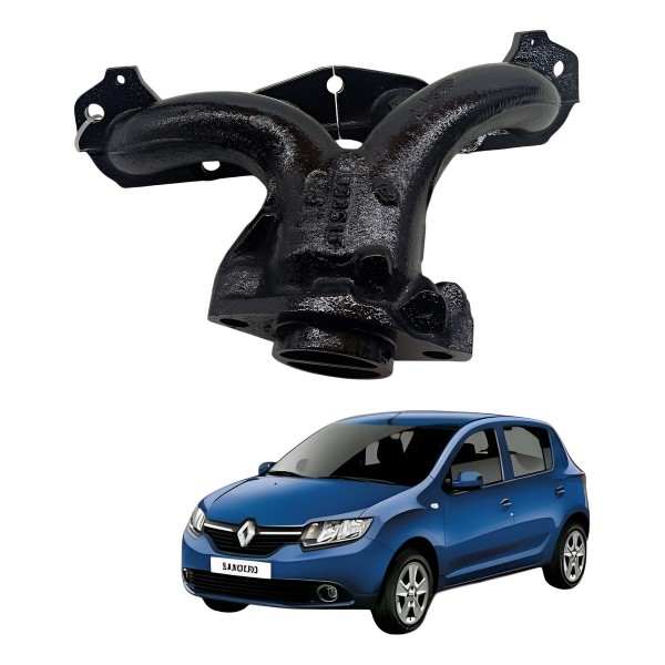Coletor Escape Renault Sandero 1.0 2013 2014 2015 2016