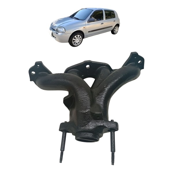 Coletor Escape Renault Clio 1.0 2001 2003 2004 2005 2006