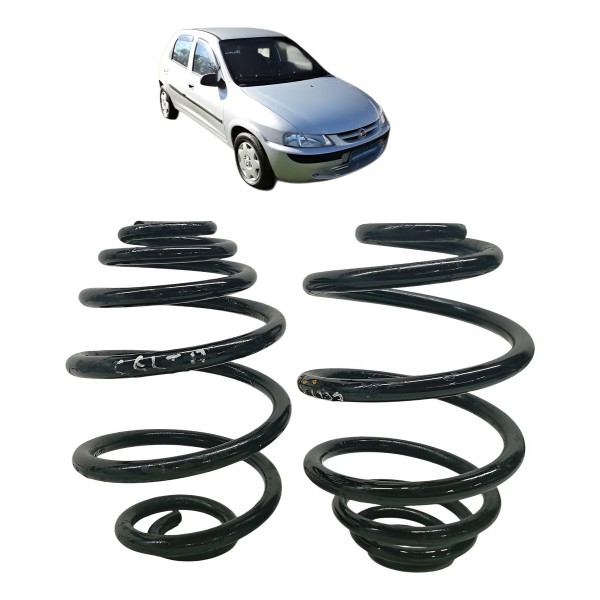 Par Molas Traseiras Chevrolet Celta 1.4 2002 2003 2004 2005