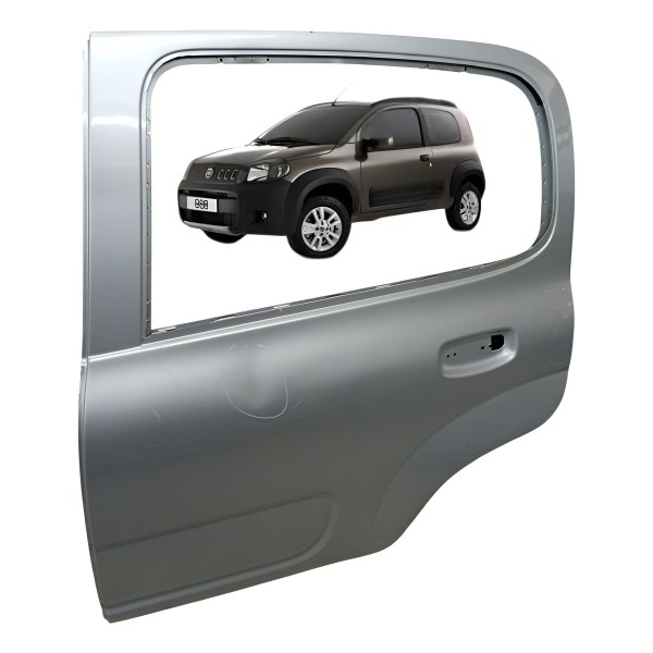 Porta Traseira Esquerda Fiat Uno Way 4p 2011 2012 Detalhe