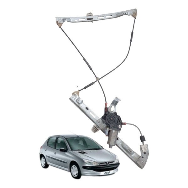 Maquina Vidro Dianteiro Direito Peugeot 206 2006