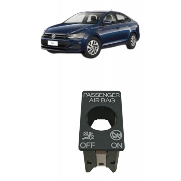 Moldura Chave Interruptora Air Bag Volkswagen Virtus 2019