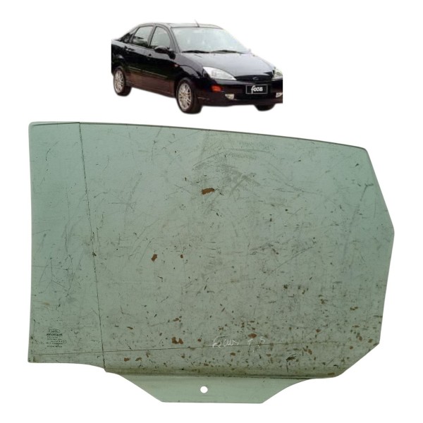 Vidro Porta Traseira Esquerda Ford Focus 2.0 Glx 2001 2002