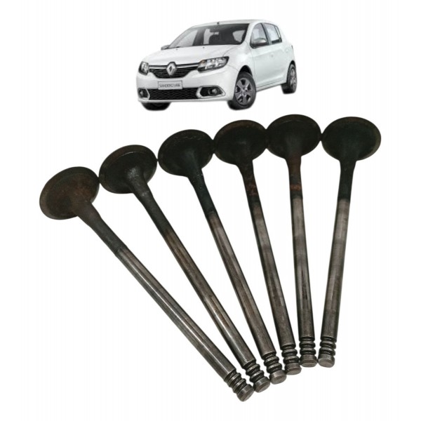 Kit Valvula Escape Renault Sandero 1.0 12v 3cc 2017 2018