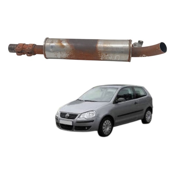 Escapamento Silencioso  Volkswagen Polo 1.6 2008 2009 2010