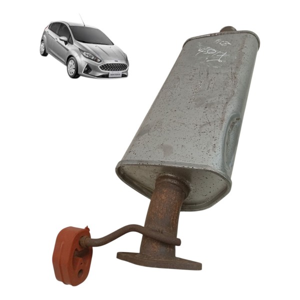 Escapamento Silencioso Ford New Fiesta 2016 2017 Detalhe