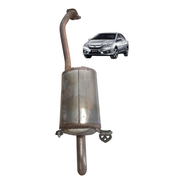 Escapamento Silencioso Honda City 1.5 2015 2016 2017 2018