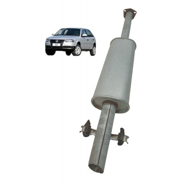 Escapamento Silenciador Intermediário Volkswagen Gol G3 G4