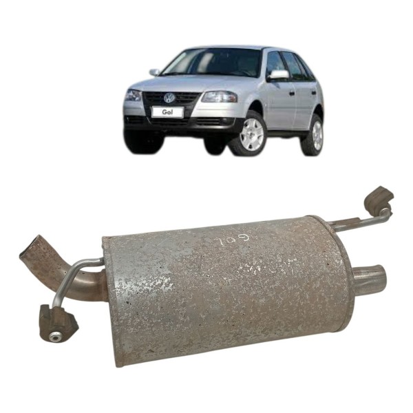 Escapamento Silencioso Volkswagen Gol 1.0 G4 G5 G6