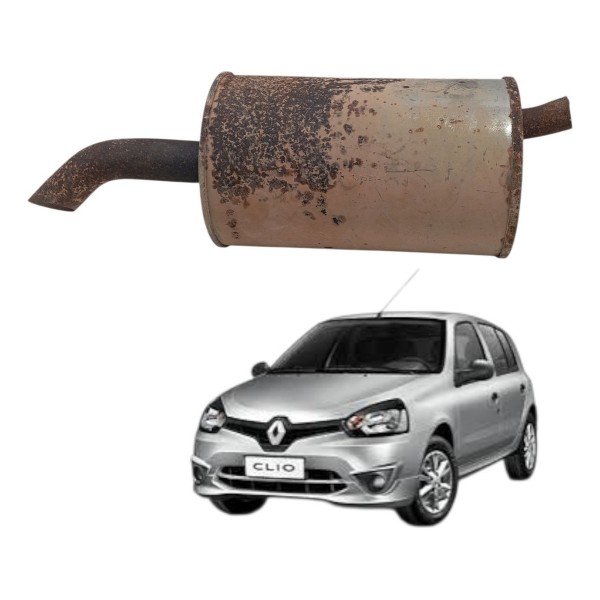 Escapamento Silencioso Renault Clio 1.0 16v 2015 2016 2017