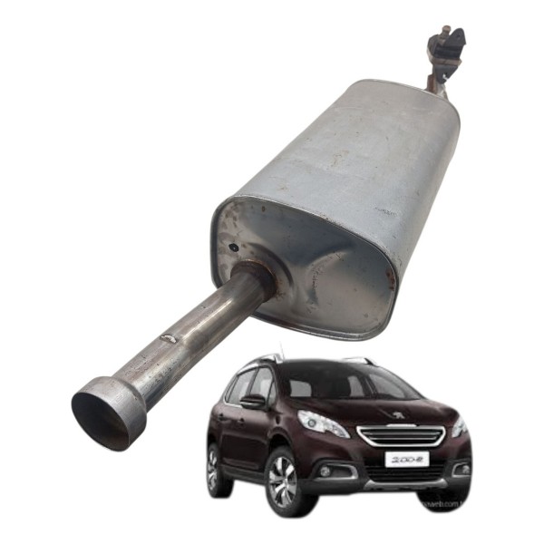 Escapamento Silencioso Peugeot 2008 2015 2016 2017 2018