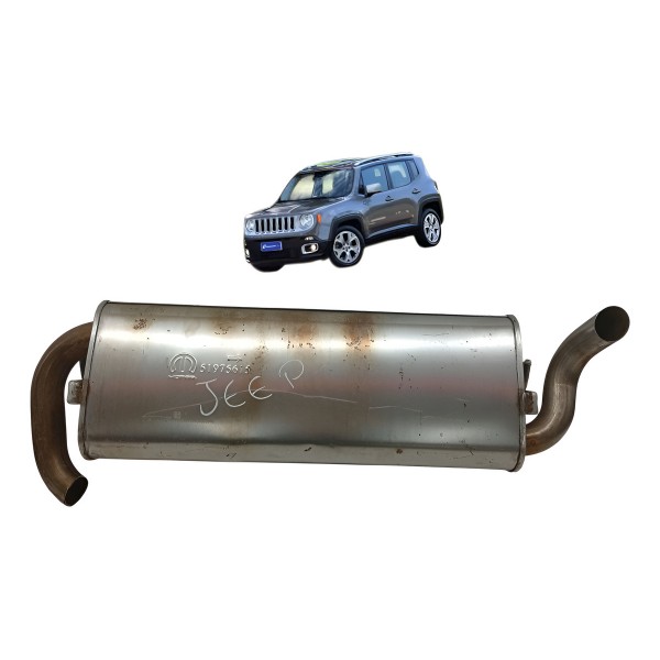 Escapamento Abafador Jeep Renegade 2017 2018 2019 2020 2021