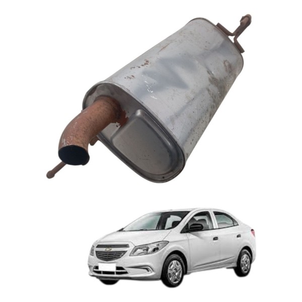Escapamento Silencioso Chevrolet Prisma 1.4 2014 2015 2016