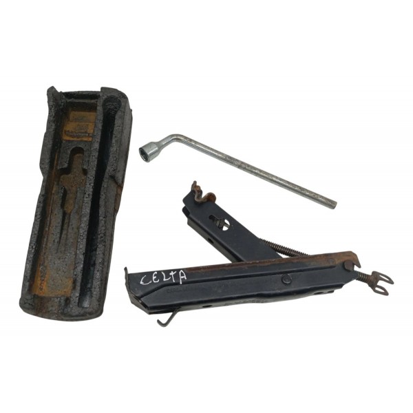 Kit Macaco Chave Roda Chevrolet Celta 2004 2005 2006