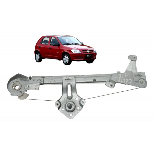 Maquina Vidro Manual Traseiro Esquerdo Chevrolet Celta 2005