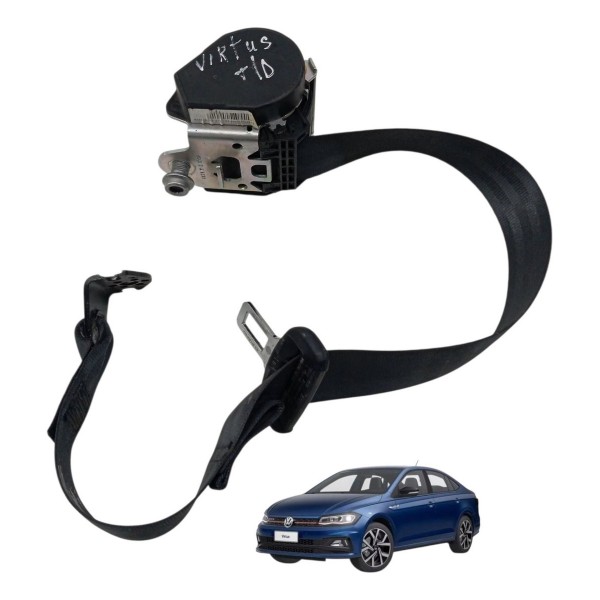 Cinto Segurança Traseiro Direito Volkswgen Virtus 2019