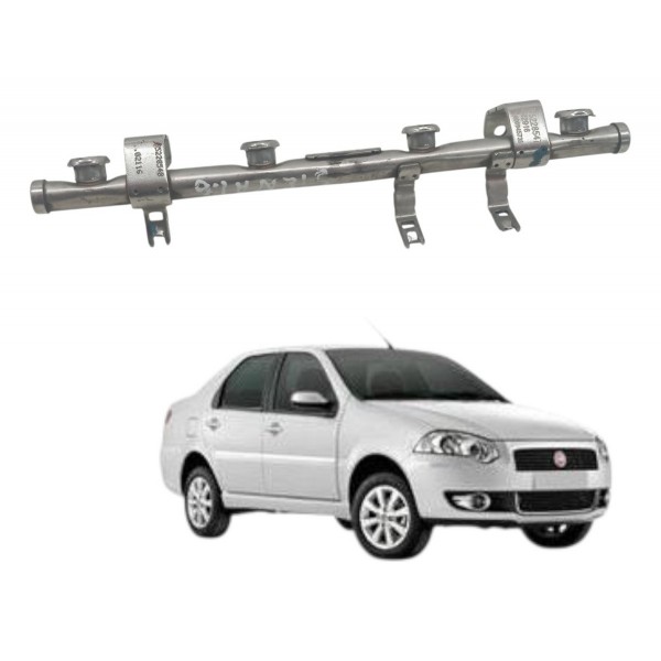 Flauta Bico Injetor Fiat Siena 1.6 2009 2010 2011