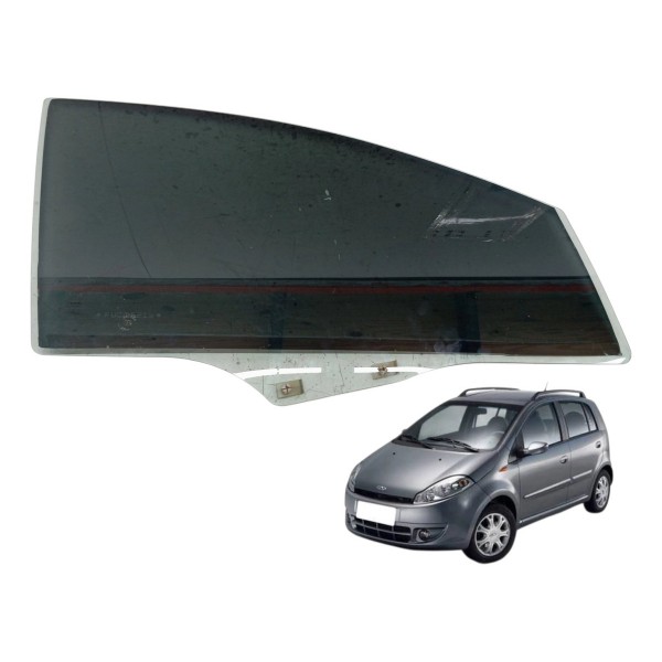 Vidro Porta Dianteiro Direito Chery Face 2012 2013 2014 2015