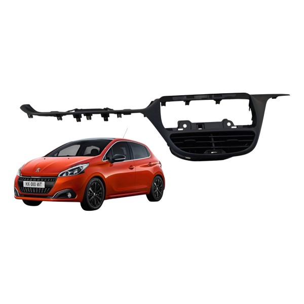 Moldura Painel Difusor Ar Central Peugeot 208 2014 2015