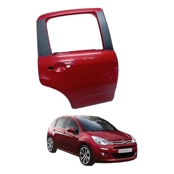 Porta Traseira Direita Citroen C3 Tendance 2016 2017 2018