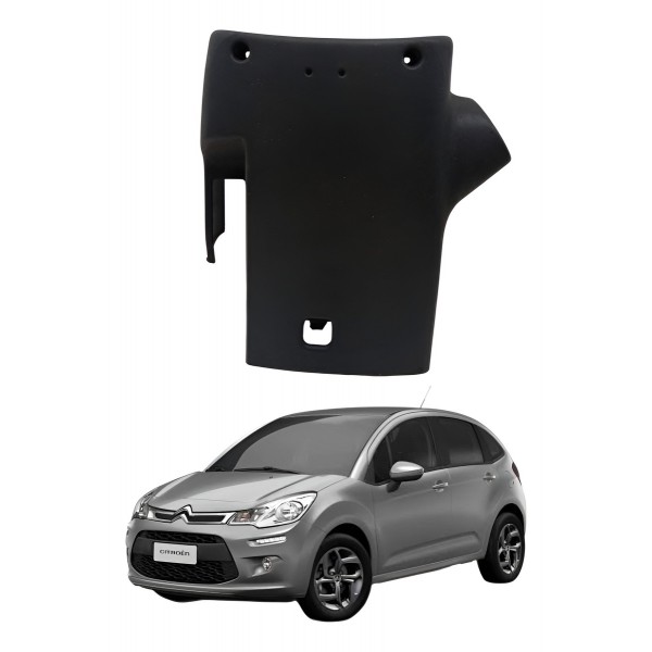 Moldura Inferior Coluna Direção Citroen C3 2015 2016 2017