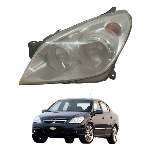 Farol Dianteiro Esquerdo Chevrolet Vectra 2008 2009 Detalhe Esquerdo/motorista