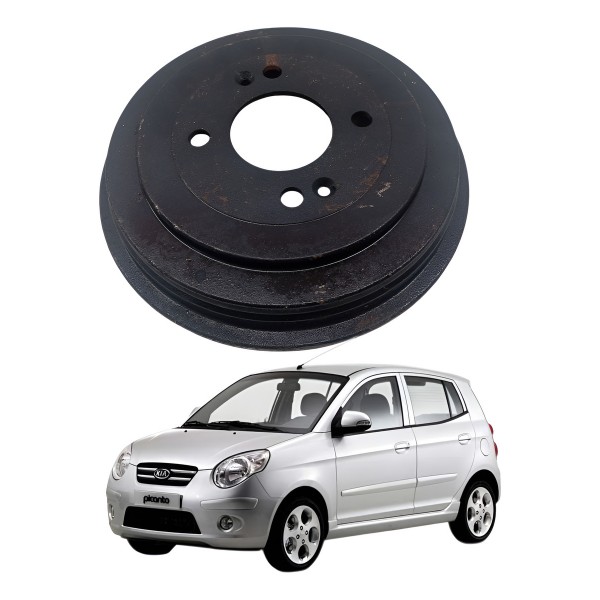 Panela Tambor Freio Traseiro Kia Picanto 1.0 2007 2008 2009