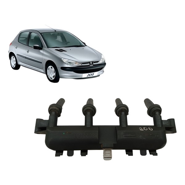 Bobina Ignição Peugeot 206 207 1.4 2006 2007 2008 Detalhe
