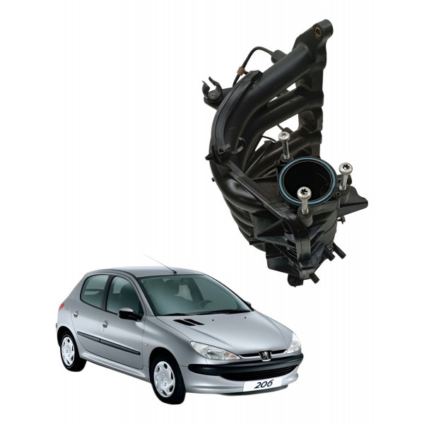 Coletor Admissão Peugeot 206 207 C3 1.4 2005 2006 2007 2008