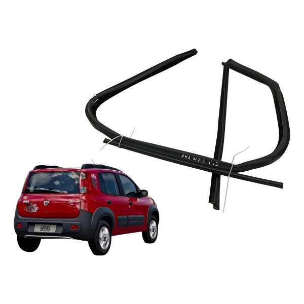 Kit Pestana Canaleta Traseira Direita Fiat Uno Way 1.0 2011