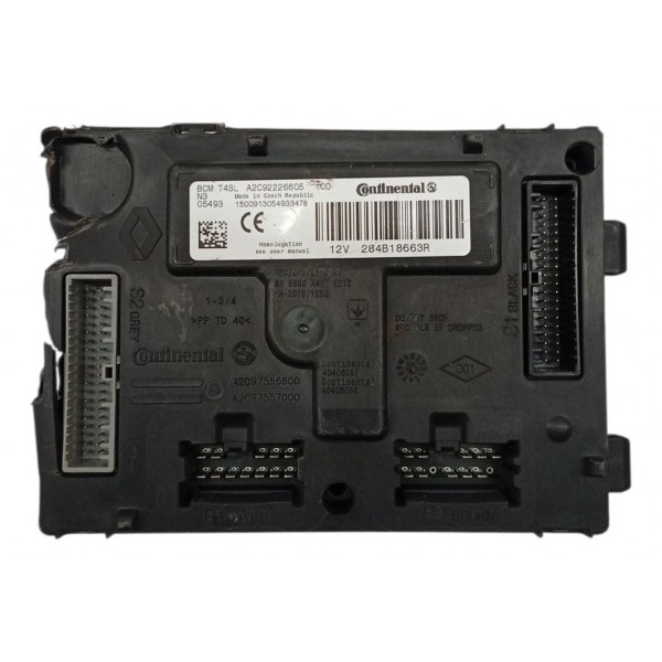 Módulo Bcm Renault Sandero 1.0 2017 2018 2019 Detalhe